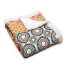 Lush Décor 50"x60" Bohemian Stripe Throw Blanket Turquoise/Orange - 4 of 4