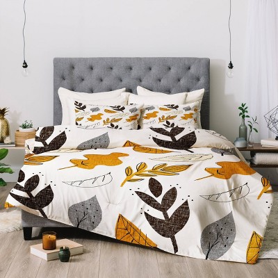 Deny Designs Mummysam Fall Leaves Comforter Set
