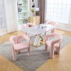 Sapphtopaz 2pc Accent Chair with Curved Round Backrest, Upholstered Living Room Chair Comfy Chair Arm Chair Furniture for Living Room - 3 of 4
