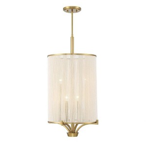 Savoy House Wynwood 4 - Light Chandelier in  Warm Brass - 1 of 4