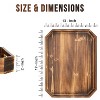 Rustic Coffee Table Ottoman Tray Farmhouse 17 X 13 X 2 Inches - 4 of 4