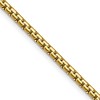 Chisel Stainless Steel Polished Yellow IP-plated 3mm 20" Flat Box Chain Necklace - 2 of 4