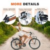 RISOKEYS 26 Inch Vintage Commuting Adult Cruiser Bicycle, 7 Speed Commuter Steel Frame Bike for Commuting to Work Shopping Hanging Out - 3 of 4