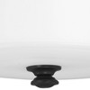 Minka Lavery Modern Ceiling Light Semi Flush Mount Fixture 13 1/2" Coal Steel 4-Light Etched White Glass Shade for Bedroom Kitchen - 3 of 4