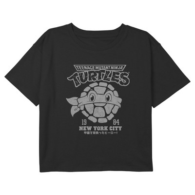 Teenage Mutant Ninja Turtles Kids Its Turtle Time Graphic T-Shirt, Grey, Large, Cotton