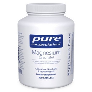 Pure Encapsulations Magnesium (Glycinate) - Supplement to Support Stress Relief, Sleep, Heart Health, Nerves, Muscles, and Metabolism - 360 Capsules - 1 of 4