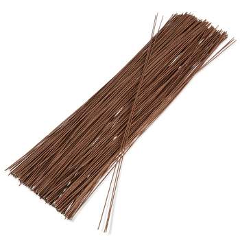 Bright Creations 240 Count Brown 18 Gauge Floral Wire Stems for Artificial Flower Arrangements, Wreath Making, Wedding Decorations, 16 In