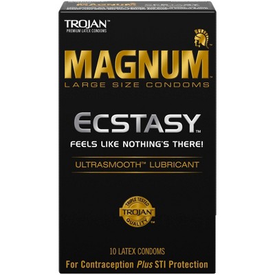 Trojan Magnum Ecstasy Lubricated Condoms - 10ct