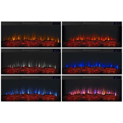 Alcott 75" White Electric Fireplace with Mantel
