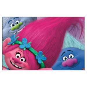 Trends International Trolls - Hair Framed Wall Poster Prints - 1 of 4