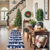 Christmas Area Rugs, Christmas Rugs with Xmas Tree Reindeer Snowflake for Holiday Decor,Low Pile Washable Rug for Dining Room, Bedroom - 3 of 4