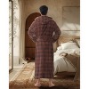 ADR Men's Robe, Plush Fleece Hooded Bathrobe Man, Long Warm Cozy Bath Robe Man - 3 of 4