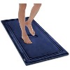MICRODRY SoftLux Racetrack Twist Memory Foam Bath Mat with Skid Resistant Base - 2 of 4
