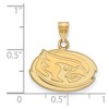 Black Bow Jewelry 10k Yellow Gold Iowa State Cyclones NCAA Small Pendant - 2 of 3