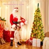 Tangkula 4.5/6.5/7.5ft Pencil Christmas Tree Pre-Lit Hinged Artificial Decoration w/ 250 Warm White Lights - 3 of 4