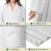 PAVILIA Super Soft Womens Robe, Fluffy Plush Fuzzy Cozy House Shower Bathrobe, Ribbed Striped Warm Fleece Long Robe for Women - 4 of 4