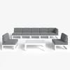 LayinSun 8-Piece Large Outdoor Modular L-Shaped Sectional Set with Coffee Table - 2 of 4