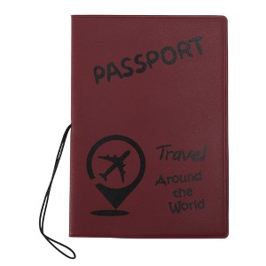 Unique Bargains Airplane Location Marker Passport Holder 1 Pc - 1 of 4