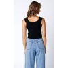 Women's Bustier Sweater Top - OLIVACEOUS - 3 of 4