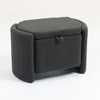 PAGED Chic Storage Ottoman with Solid Wood Frame, Mid Century Reading Armchair for Living Room, Bedroom - 3 of 4