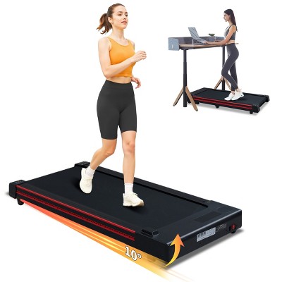 FIONECA Walking Pad Treadmill with 10¡ã Incline ¨C 3HP, Remote Control, LED Display, 264 lbs Capacity