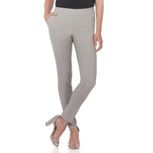 Rekucci Women’s Pull-On Skinny Work Pants – Tummy Control, Stretch Legging Fit with Zip Pockets for Office & Casual - 1 of 4