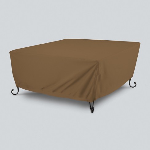 Square Fire Pit Cover Tan Threshold Target