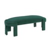 Sapphtopaz Modern Ottoman Bench with Velvet Upholstered Oval Vanity Stool with Sturdy Frame Comfy End of Bed Bench for Living Room, Entryway - 4 of 4