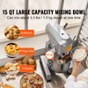 VEVOR Commercial Food Mixer, 14L Stand Mixer with 3 Adjustable Speeds, 550W Dough Mixer with Stainless Steel Bowl and 3 Mixing Attachments, Silver - 3 of 4
