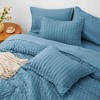 BAGOKIE 5/7 Pieces Seersucker Bed in a Bag Comforter Set - 4 of 4