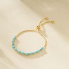 Tennis Bracelet for Women, 14K Gold Plated Cubic Zirconia Adjustable Slider Bracelets Trendy Jewelry Gift - 4 of 4