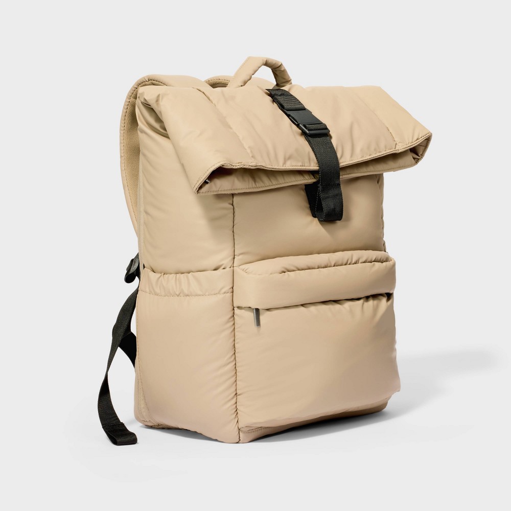 Photos - Backpack Puffer 16"  Tan - Open Story™️