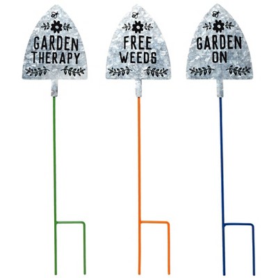 The Lakeside Collection Set of 3 Garden Signs