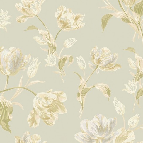 Laura Ashley Gosford Sage Green Wallpaper : Target