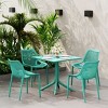 WestinTrends Playa 31.5" Square Plastic Outdoor Patio Dining Table for 4 - 2 of 4