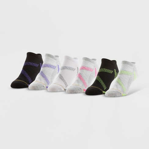 All Pro Powersox Women's Lightweight Cooling 6pk No Show Athletic