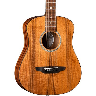 Luna Guitars Safari Solid Koa Top 3/4 Size Acoustic/Electric Guitar Satin Natural