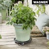 Wagner Round Plant Caddy - Timeless Cast Iron with Flower Design, Smooth-Rolling Casters, 220 lbs Capacity - image 3 of 4