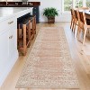 Washable Modern Floral Rug - Stain Resistant Indoor Carpet with Non-Slip Backing Low Pile Floor Cover for Living Room Bedroom Office Dining Room - 3 of 4
