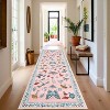 Washable Rug - Non-Slip Soft Farmhouse Carpet Low Pile Thin Floor Cover for Living Room, Bedroom Nursery Dining Room Dorm - 3 of 4