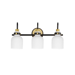 Maxim Lighting Milk 3 - Light Vanity in  Satin Brass - 1 of 4