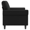 vidaXL 2-Seater Sofa Black 55.1 in. Faux Leather - 4 of 4