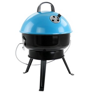Gibson Home Fireblue Portable 14 Inch BBQ Grill in Blue - 1 of 4