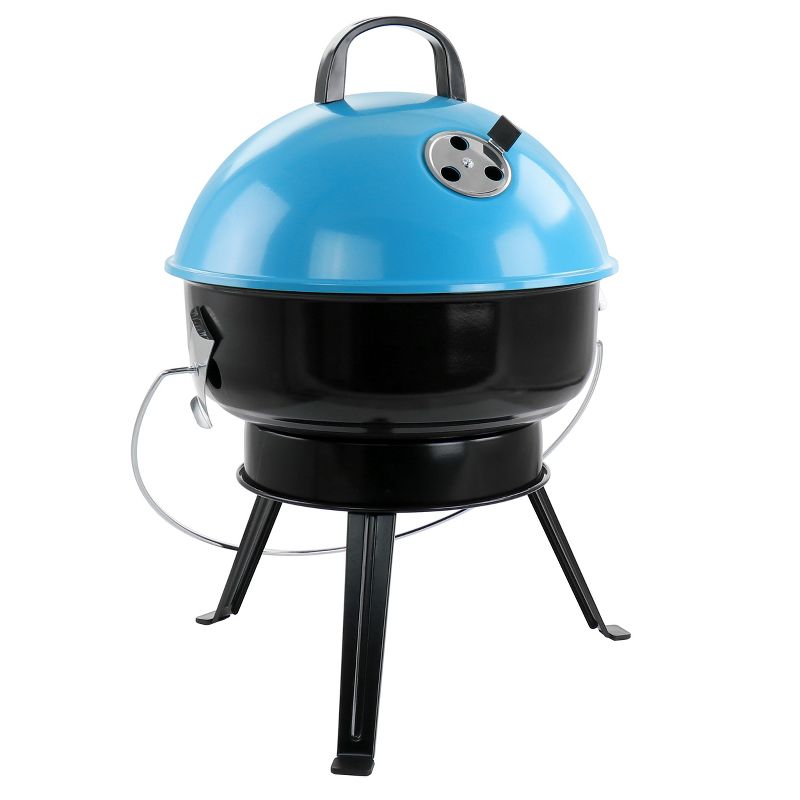 Gibson Home Fireblue Portable 14 Inch BBQ Grill in Blue, 1 of 7
