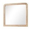 Royal Hampton Dresser Mirror, Beveled Glass, Natural Brown Solid Wood, 36x42 - 2 of 4