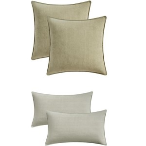 REGALWOVEN 4 Pcs Solid Chenille Soft Couch Throw Pillow Covers for Sofa Living Room Home Decor 18 x 18 Inch - 1 of 4