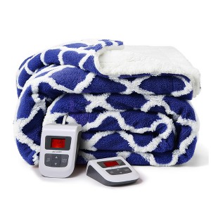 Whizmax Electric Blanket, Heated Throw Blanket, Tufted Jacquard Heating Blankets, 6 Heating Levels - 1 of 3