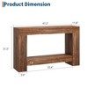 2-Tier Long Console Table Sofa Table, Farmhouse Entryway Accent Table Behind Couch for Entrance, Hallway, Living Room - 2 of 4