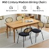Rattan Dining Chairs Set of 2,Mid Century Dining Room Chairs with Metal Legs - 4 of 4