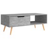 vidaXL Coffee Table Concrete Grey Engineered Wood, MDF 39.4 in - 4 of 4